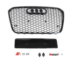 Решетка радиатора Audi RS6 New black Решетка радиатора Audi RS6 New black
