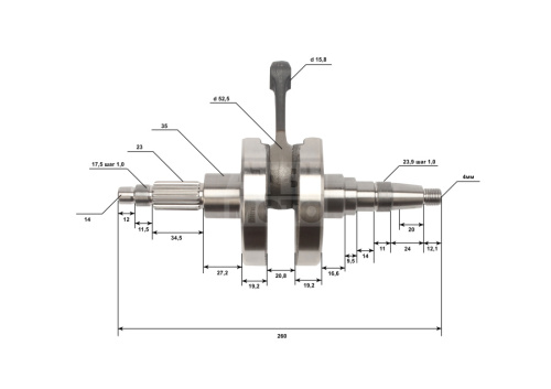 Вал коленчатый 177MM (NC) Вал коленчатый 177MM (NC)